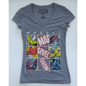 Marvel V-Neck T-Shirt